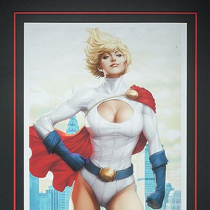 Power Girl Art Print Framed (Stanley Lau)