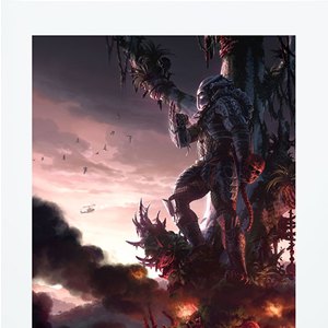 Predator Jungle Hunter Art Print (Fabian Schlaga)