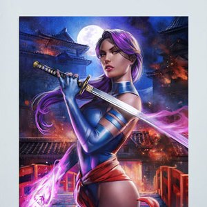 Psylocke Art Print (Ian MacDonald)