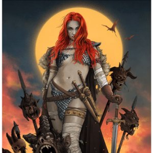 Red Sonja A Savage Sword Art Print (Vance Kelly)