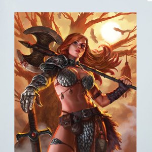 Red Sonja Queen Of Scavengers Art Print (Alex Pascenko)