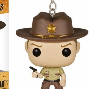 Rick Grimes Blood Spatter Pop! Keychain