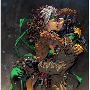 Rogue & Gambit Art Print (Kael Ngu)