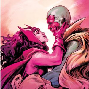 Scarlet Witch & Vision Art Print (Carmen Carnero)