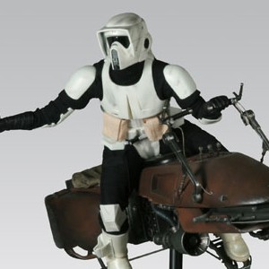 Speeder Bike And Scout Trooper (studio)