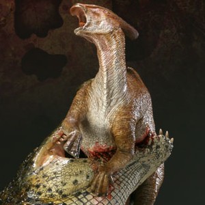 Deinosuchus Vs. Parasaurolophus (Sideshow) (studio)