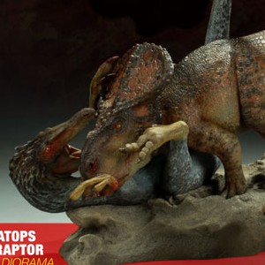 Protoceratops Vs. Velociraptor (Sideshow) (studio)