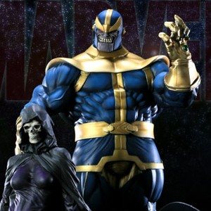 Thanos And Mistress Death (Sideshow) (studio)