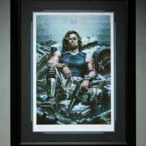 Snake Plissken Art Print Framed (Fabian Schlaga)