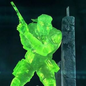 Solid Snake Stealth Camouflage Neon Green (F4F)