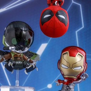 Spider-Man, Iron Man MARK 47 And Vulture Cosbaby SET