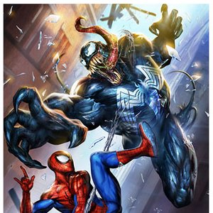 Spider-Man Vs. Venom Art Print (Dave Wilkins)