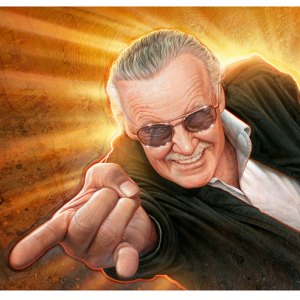 Stan 'The Man' Lee Art Print (Jerry Vanderstelt)