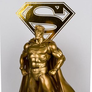 Superman Centennial Park Tribute Statue Gold Label