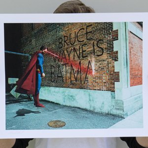 Graffiti War Superman Art Print (Daniel Picard)