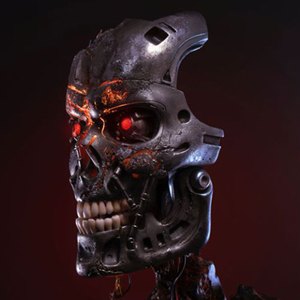 T-800 Endoskeleton Mask Battle Damaged