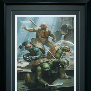 Teenage Mutant Ninja Turtles Art Print Framed (Paolo Rivera)