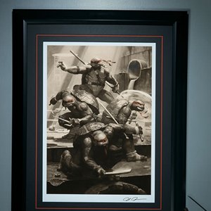 Teenage Mutant Ninja Turtles Classic Art Print Framed (Paolo Rivera)