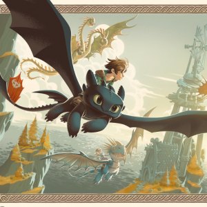 There Were Dragons Art Print (George Caltsoudas)