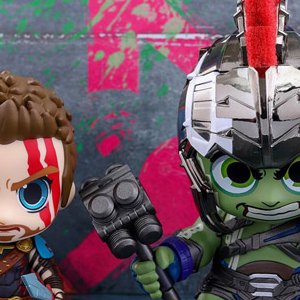 Thor, Hulk Gladiator And Valkyrie Cosbaby SET
