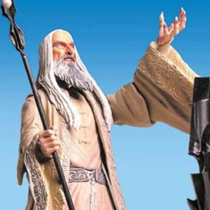 Saruman With Palantir On Stand (studio)