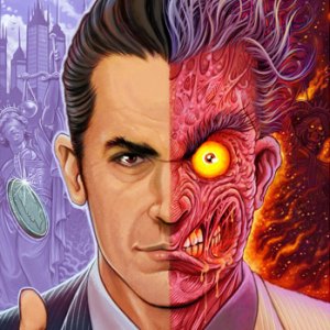 Two-Face Art Print (Florian Bertmer)