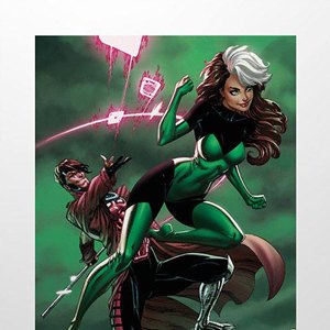 Uncanny X-Men Rogue & Gambit Art Print (J. Scott Campbell)