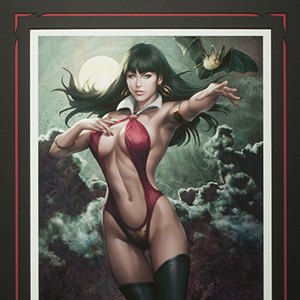 Vampirella Blood Moon Prophecy Art Print Framed (Stanley Lau)