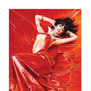 Vampirella Roses For Dead Art Print (Mike Mayhew)