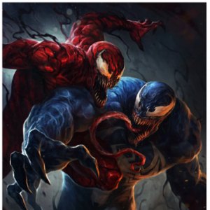 Venom Vs. Carnage Art Print (Richard Luong)