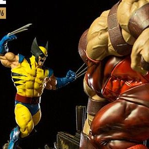 Wolverine Vs. Juggernaut Battle Diorama