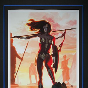 Wonder Woman Justice League Trinity Art Print Framed (Kris Anka)