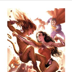 Wonder Woman Vs. Cheetah Art Print (Alex Garner)