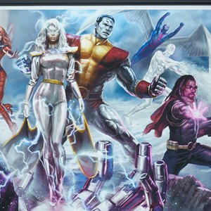 X-Men Gold Team Art Print Framed (Anthony Francisco And Ian MacDonald)