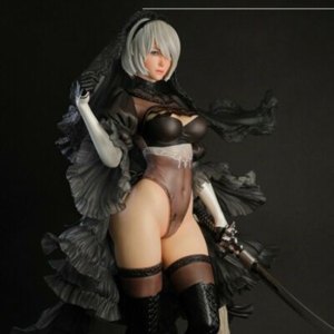 YoRHa 2B Black Wedding Dress