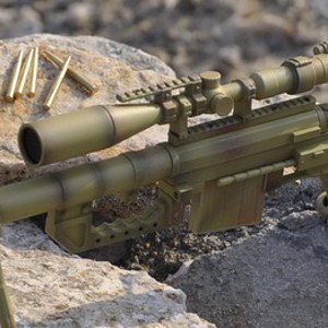 Cheytac Intervention M200 Desert Camo Silenced (studio)