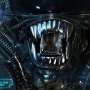 Alien Big Chap Head Open Mouth Trophy 3D Wall Art