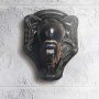 Alien Dog Head Trophy Open Mouth 3D Wall Art