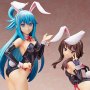 Aqua Bare Leg Bunny