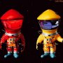 2001-A Space Odyssey: Astronaut Red And Yellow Defo-Real 2-SET