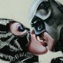 Batman And Catwoman Tongue Lashing Art Print Framed (Olivia De Berardinis)