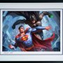 Batman Vs. Superman Art Print (Alex Pascenko And Ian MacDonald)