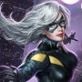 Black Cat Art Print (Alex Pascenko)