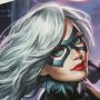 Black Cat Art Print (Alex Pascenko)