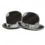 Laurel & Hardy: Bowler Hats Metal Pin