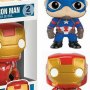 Captain America-Civil War: Captain America & Iron Man Pop! Vinyl 2-PACK