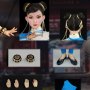 Chun-Li Blue Cloud Patterned White Cheongsam (Female Fighter Karate)