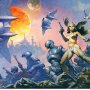 Dawn Attack Art Print (Frank Frazetta)