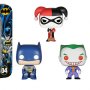 DC Comics: Batman, Harley & Joker Pop! Pocket 3-PACK