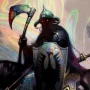 Death Dealer I Rainbow Lava Holofoil Art Print (Frank Frazetta)
